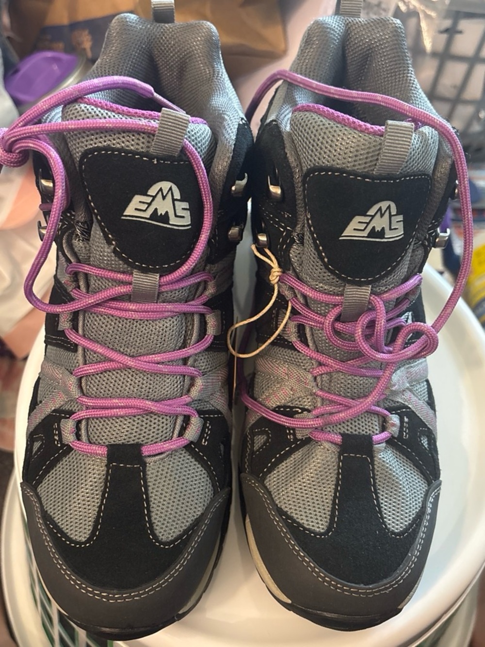 Eastern Mountain Sports Women's Gray and Pink Winter Hiking Boots